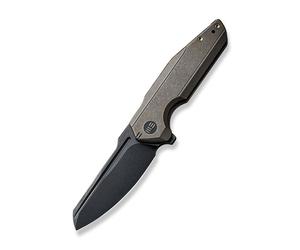 WE StarHawk Manche en Titane Bronze Lame CPM 20CV Noir Stonewashed WE21017-2