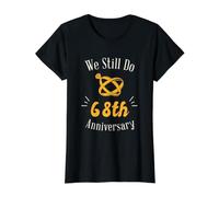 We Still Do 68th Wedding Anniversary - Married Ago T-Shirt Graphique avec Valeur, Femme, Noir, M