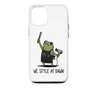 We Style At Dawn Funny Frog Coiffeur Salon de Coiffure Coque pour iPhone 12/12 Pro