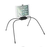 WE Support de Tablette et Smartphone pour lit, canapé, Voiture ou Autre Surface inégale. Flexible et Pliable pour Une Taille compacte. Noir.