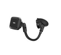 WE Support voiture universel pour smartphones : Fixation ventouse tableau de bord + pare-brise - support aimanté - col de cygne réglable - Rotatif 360°