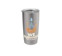 WE SURVIVED The Launch T-Shirt Fusée Espace Gobelet isotherme en acier inoxydable double paroi
