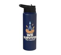 WE SURVIVED The Launch T-Shirt Fusée Espace Stainless Steel Insulated Water Bottle