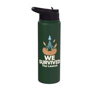 WE SURVIVED The Launch T-Shirt Fusée Espace Stainless Steel Insulated Water Bottle