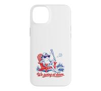 We Swing At Dawn Frog Baseball Funny Coque pour iPhone 14 Plus