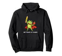 We Teach at Dawn Funny Teacher Frog Back to School Men Women Sweat à Capuche
