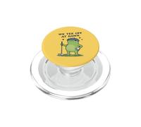 We Tee Off At Dawn Funny Frog Golfeur PopSockets PopGrip pour MagSafe