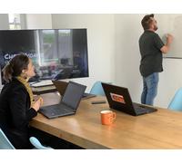 WE Télécommande de présentation sans fil avec pointeur laser intégré, radiofréqu Noir