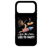 We The Cats Like to Party American Cat 4th of July Patriotic Coque pour iPhone 17 Pro Max