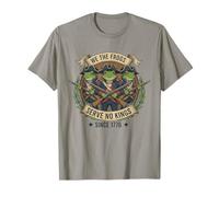 We The Frogs Serve No Kings 1776 Mème de Milice Patriotique T-Shirt