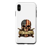 We The People 1776 Crâne Patriotique Drapeau américain Freedom Coque pour iPhone XS Max