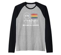 We The People 1776 Drapeau Arc en Ciel Pas De Rois America Manche Raglan