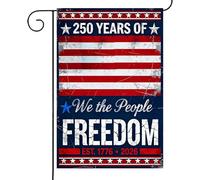 We The People 2026, design double face, 30 x 45 cm, drapeau de jardin, bannière de jour de l'indépendance, tissu résistant aux intempéries, pour fête, maison, porche, pelouse, garage, mémorial