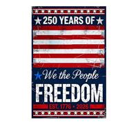 We The People 2026, résistant aux intempéries, 30 x 45 cm, bannière patriotique double face, drapeaux de jardin d'extérieur, design résistant à la décoloration, pour fête, maison, porche, pelouse et