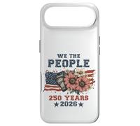 We The People 250 Years 2026 Patriotic Floral USA Flag Coque pour iPhone Air