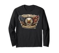 We The People America 250 Patriotic Bald Eagle 1776 2026 États-Unis. Manche Longue