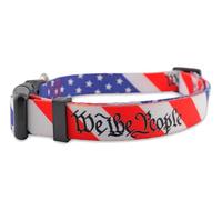 We The People Collier pour chien - 4 juillet Jour de l'indépendance des États-Unis Constitution pour chiens et chats (taille M)