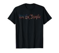 We The People - Découpe de la Constitution du Drapeau des États-Unis T-Shirt