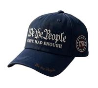 We The People Hat - Casquette de camionneur en coton 56-60 cm pour les 250e anniversaires, casquette de baseball patriotique vintage pour hommes et femmes vétérans, snapback en maille réglable