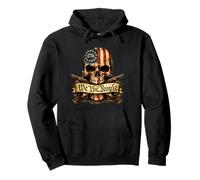 We The People Patriotic Skull 1776 Drapeau américain USA Sweat à Capuche