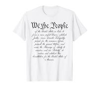 We The People Préamble à la Constitution américaine Blanc T-Shirt