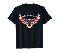 We The People Pygargue à tête Blanche avec Drapeau américain Patriotique T-Shirt