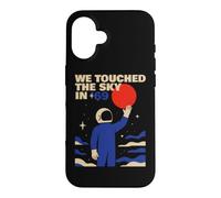 We Touched The Sky in '69 Retro Astronaute Moon Landing Coque pour iPhone 16