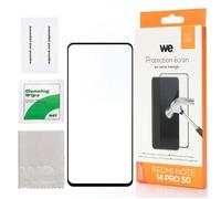 WE Connect Verre trempé Redmi Note 14 Pro 4G/5G - couverture 3D incurvée - Compatible 13/14 Pro+