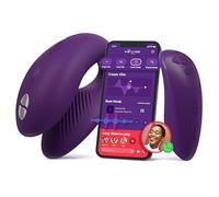 We-Vibe Chorus Vibromasseur double stimulation couple télécommandé | contrôlé via app | Stimulateur point G, clitoris et pénis | Sextoys pour jeux sexuels d'adultes | violet
