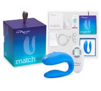 We-Vibe Match - vibromasseur couple étanche, rechargeable (bleu)