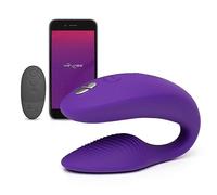 We-Vibe Sync 2 Vibromasseur télécommandé pour couple - Sextoy vibrant - Stimulation point G et clitoris - Étanche - Contrôlé via appli et télécommandé - Sextoys pour jeux sexuels d'adultes -Violet