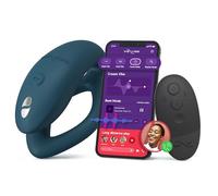 We-Vibe Sync O vibromasseur pour couples - Vibromasseur portable pour femmes télécommandé - Contrôlé via une application - Stimulation du point G et du clitoris - Etanche et rechargeable - Verte