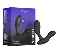 Vector+ Vibromasseur prostatique connecté à une application et avec télécommande - Noir