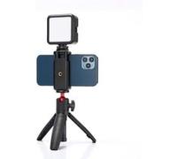 WE Connect Kit vidéo Vlog – Trépied réglable, micro directionnel, lumière LED