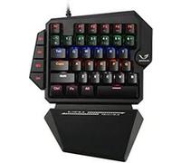 WE Gamium - Clavier Gamer Filaire Mécanique Format 1 Main - 35 touches - 4 touches Macro - Blue Switch - Rétro-éclairage -