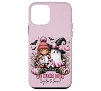 We Wear Pink in October Ghost Witch Breast Cancer Awareness Coque pour iPhone 12 Mini