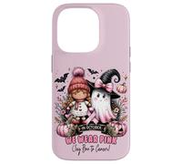 We Wear Pink in October Ghost Witch Breast Cancer Awareness Coque pour iPhone 14 Pro
