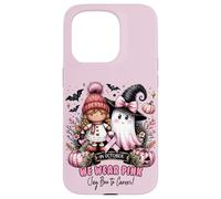 We Wear Pink in October Ghost Witch Breast Cancer Awareness Coque pour iPhone 15 Pro