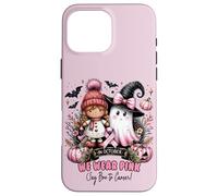 We Wear Pink in October Ghost Witch Breast Cancer Awareness Coque pour iPhone 16 Pro Max