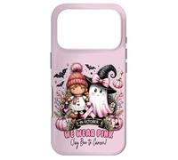 We Wear Pink in October Ghost Witch Breast Cancer Awareness Coque pour iPhone 17 Pro