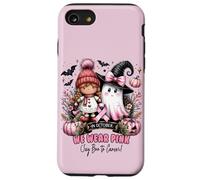 We Wear Pink in October Ghost Witch Breast Cancer Awareness Coque pour iPhone SE (2020) / 7/8