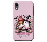 We Wear Pink in October Ghost Witch Breast Cancer Awareness Coque pour iPhone XR
