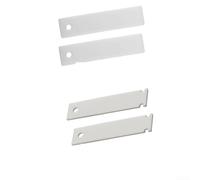 WE1M1067 Lot de 2 glissières de roulement de tambour avant de sèche-linge + 2 patins de rechange WE1M504 pour sèche-linge et tambour en plastique compatible OEM