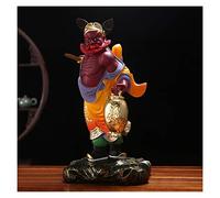Wealth Prosperity Statue 15-inch Standing Buddha Statue Resin Zhong Kui Ornaments Protect Your House from Misfortune Classic Chinese Feng Shui Decoration Feng Shui Decoration