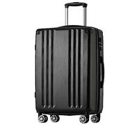 WEALTHOUSE Ensemble de valises avec cadre solide, poignée rembourrée, soufflet, poche en filet, roues souples, clip intermédiaire, structure de protection, sécurité des chiffres TSA, aide au transport