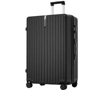 WEALTHOUSE Ensemble de valises rigides avec poignée télescopique à 3 niveaux, roues universelles à 360°, serrure TSA intégrée, poignée élastique, poches en filet, double fermeture éclair, intérieur