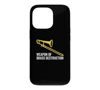 Weapon of Brass Destruction Drôle Trombone Player Musique Coque pour iPhone 13 Pro