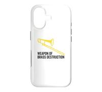 Weapon of Brass Destruction Drôle Trombone Player Musique Coque pour iPhone 17