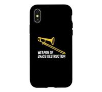 Weapon of Brass Destruction Drôle Trombone Player Musique Coque pour iPhone X/XS