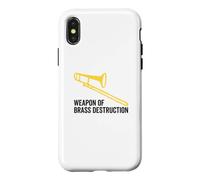 Weapon of Brass Destruction Drôle Trombone Player Musique Coque pour iPhone X/XS